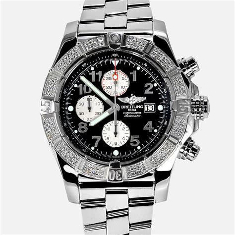 super avenger breitling diamond watch|Breitling super avenger price list.